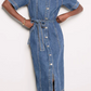 Alma Denim Midi Dress