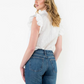 Flutter Sleeve Textured Top