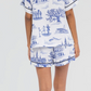New Orleans Toile Pajama Set