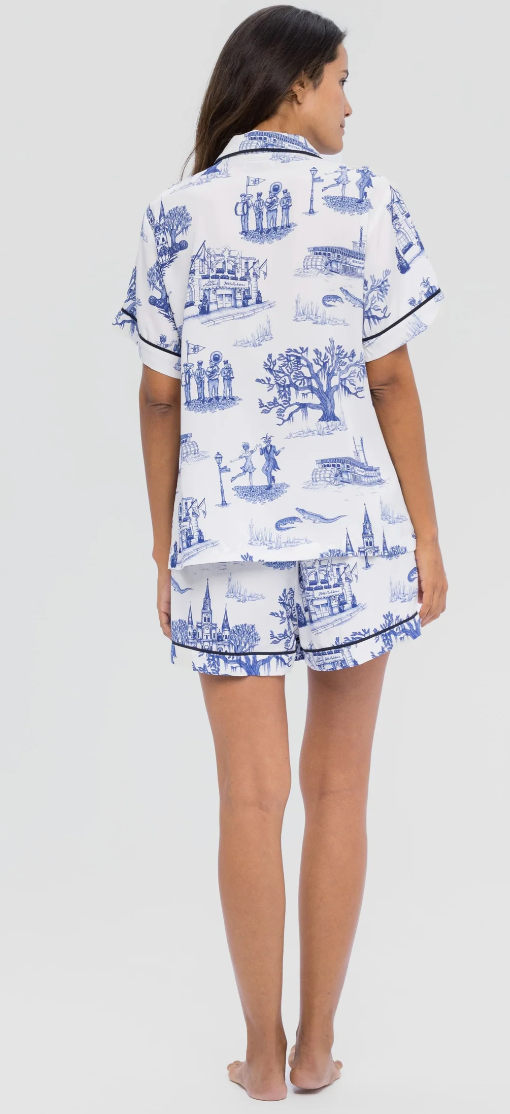 New Orleans Toile Pajama Set