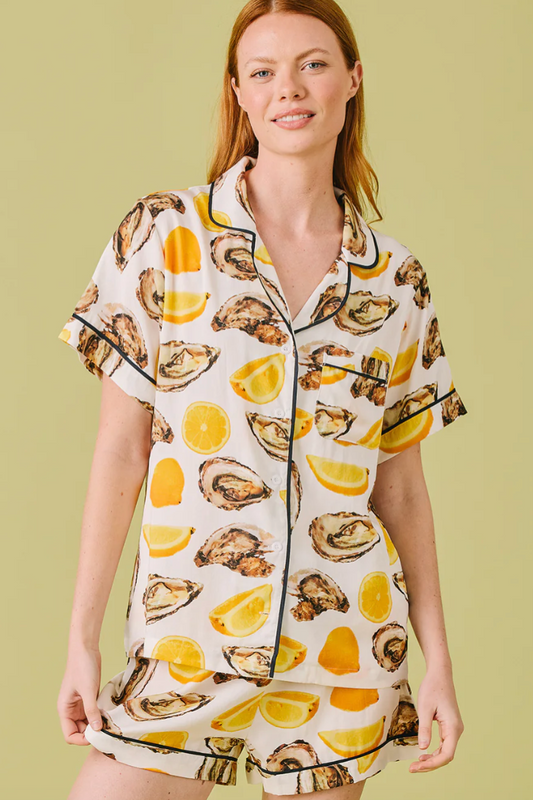 The World Is Your Oyster Pajama Short Set