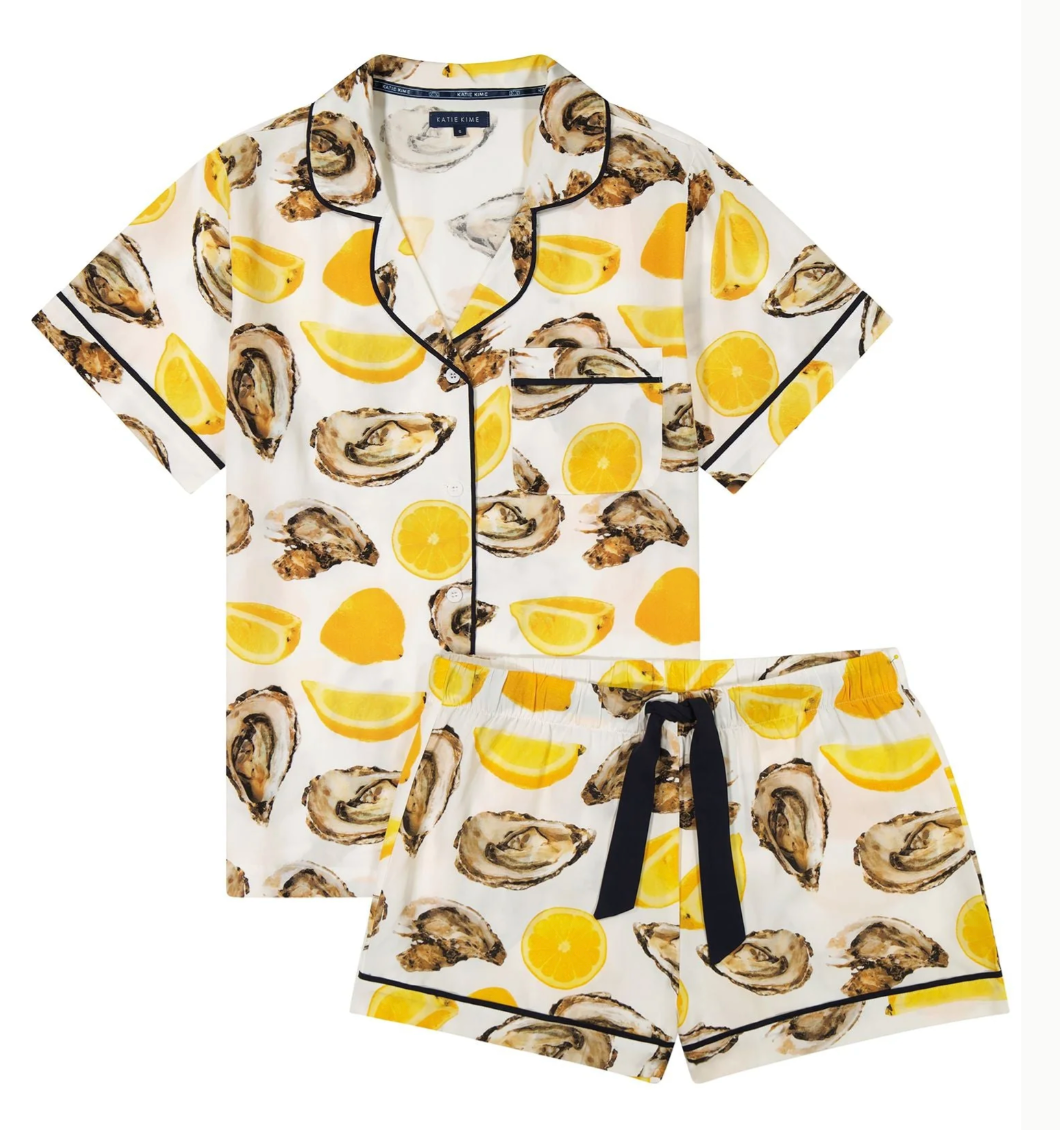 The World Is Your Oyster Pajama Short Set