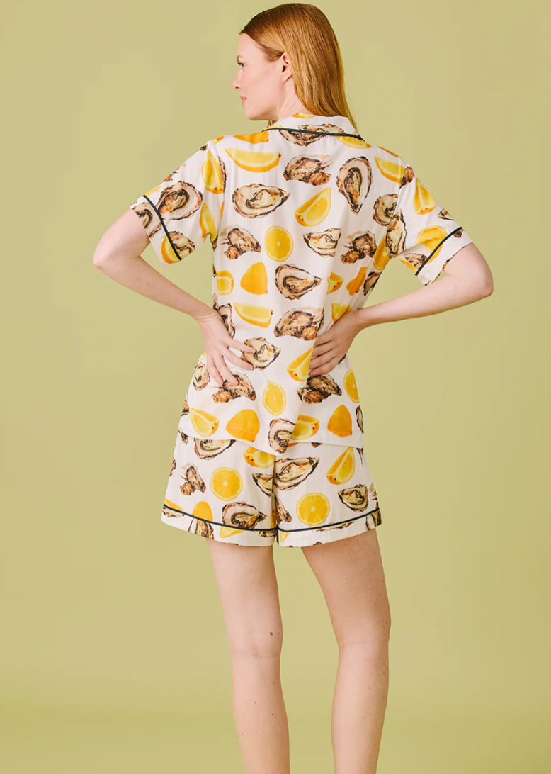 The World Is Your Oyster Pajama Short Set