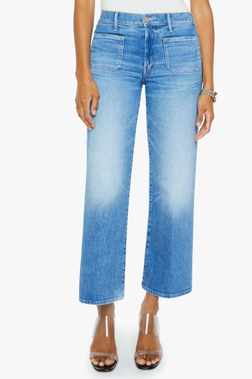 Patch Pocket Mid Rise Maven Ankle