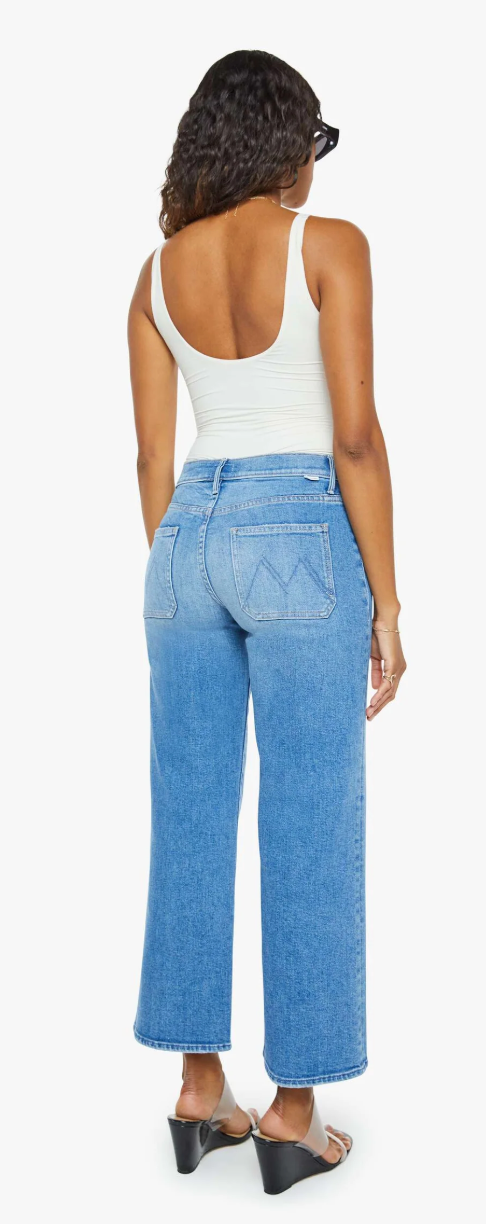 Patch Pocket Mid Rise Maven Ankle