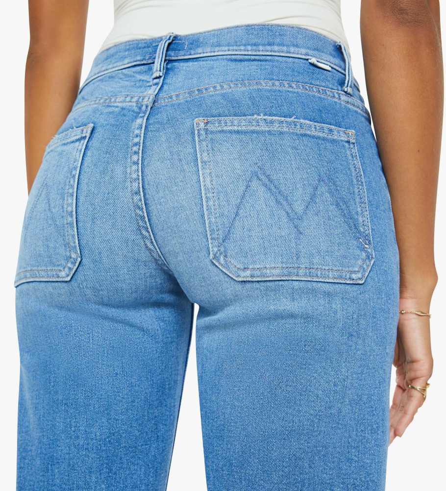 Patch Pocket Mid Rise Maven Ankle