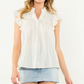 Embroidered Button Down Top