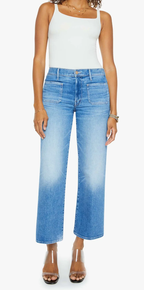 Patch Pocket Mid Rise Maven Ankle