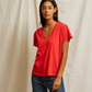 Hendrix Boxy V-Neck Tee