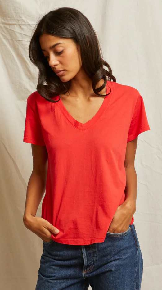 Hendrix Boxy V-Neck Tee